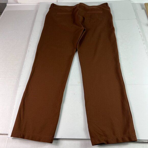 Betabrand Dress Pants Women's 35x28* 7 Pocket Straight Brown Stretch Yoga Tag XL - Picture 9 of 16
